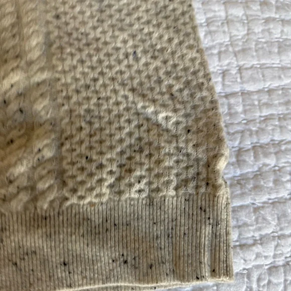 Garnet Hill Cable Knit Sweater in Cashmerr - Picture 7 of 8